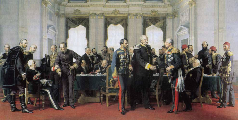 Антон фон Вернер Берлинский конгресс. Горчаков изображен сидящим на стуле справа