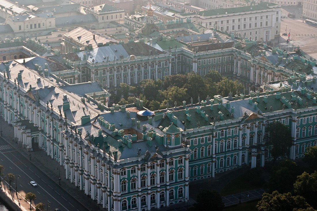 Зимний дворец вид сверху