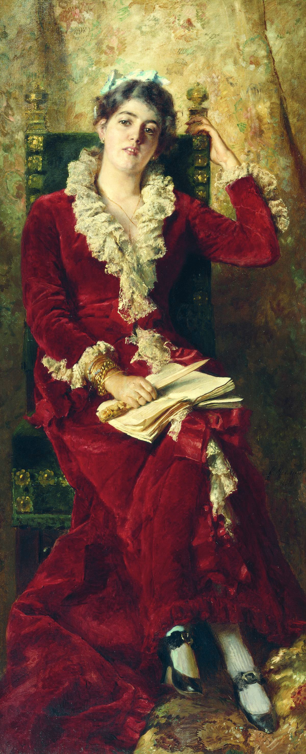 Портрет Ю.П.Маковской. 1881, Государственный Русский музей, С.-Петербург