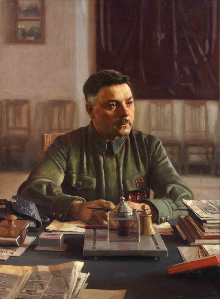 Портрет Климента Ворошилова в кабинете, 1929